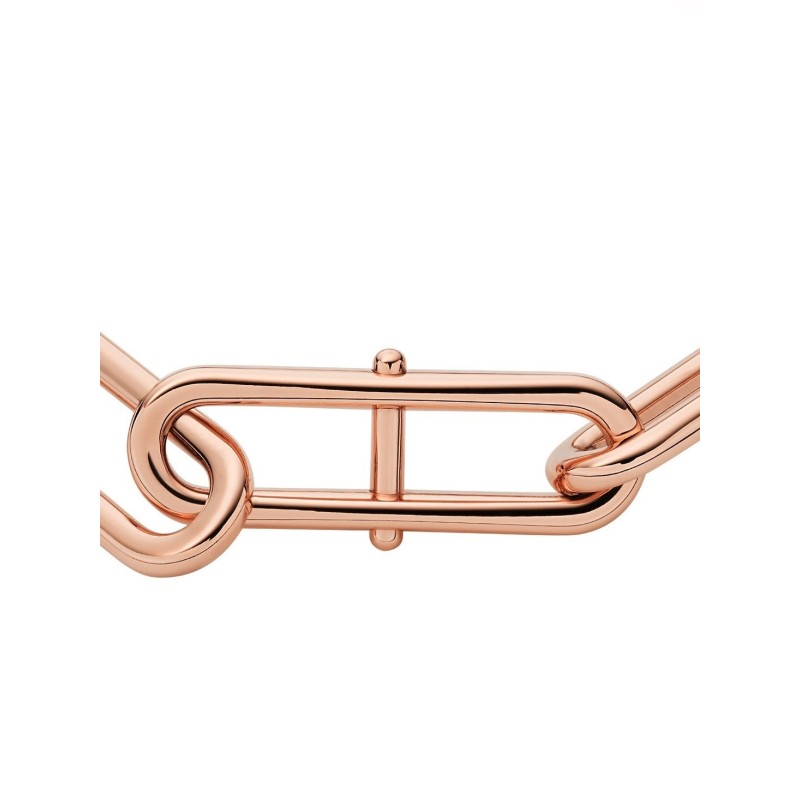 Bracelet Fossil Femme Chaîne Heritage D-Link - Doré Rose