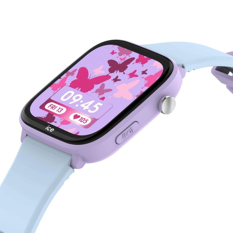 Montre connectée enfant ICE Watch en silicone bleu clair