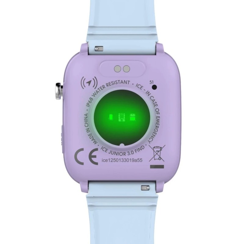 Montre connectée enfant ICE Watch en silicone bleu clair