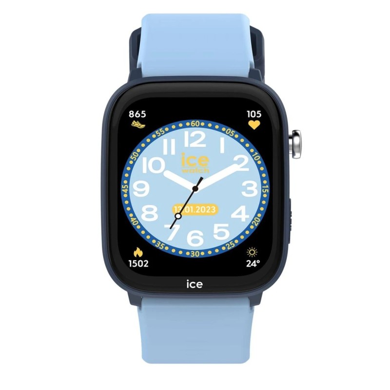 Montre connectée enfant ICE Watch en silicone bleu ciel