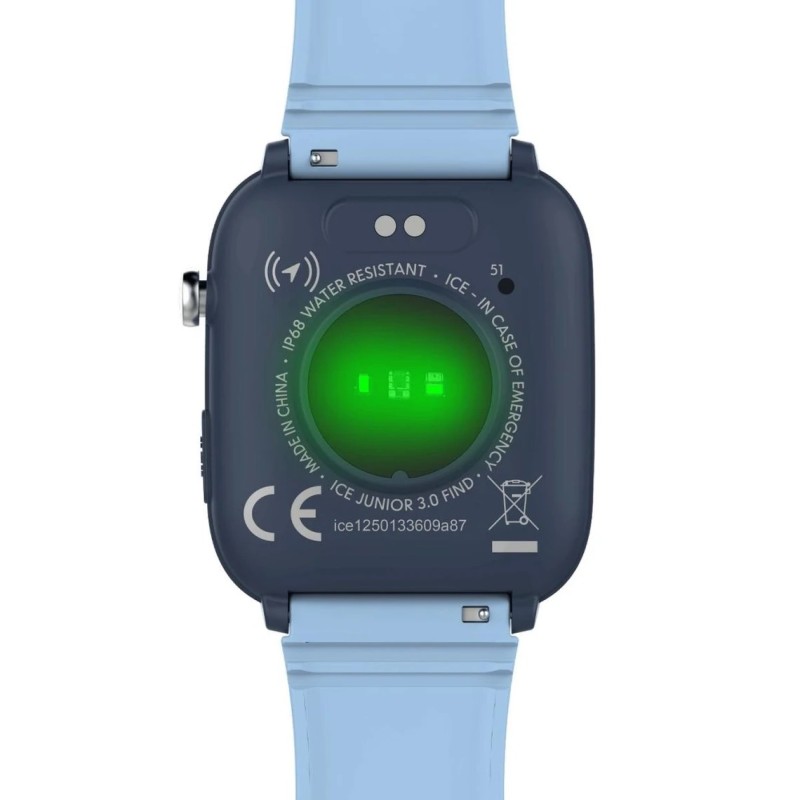 Montre connectée enfant ICE Watch en silicone bleu ciel