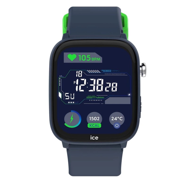 Montre connectée enfant ICE Watch en silicone bleu foncé