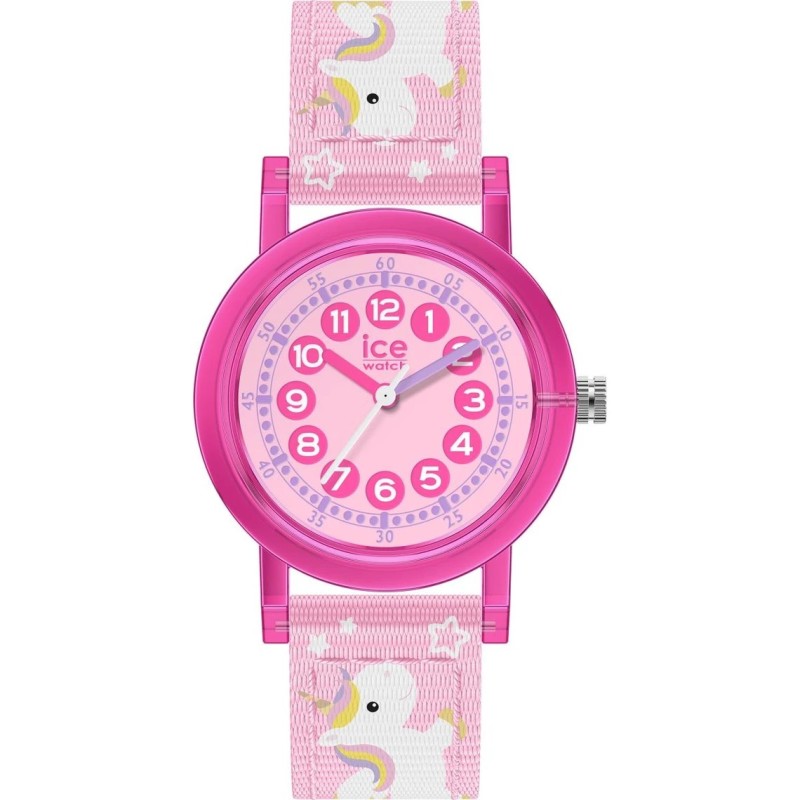 Montre enfant ICE Watch Ice learning rose avec des licornes