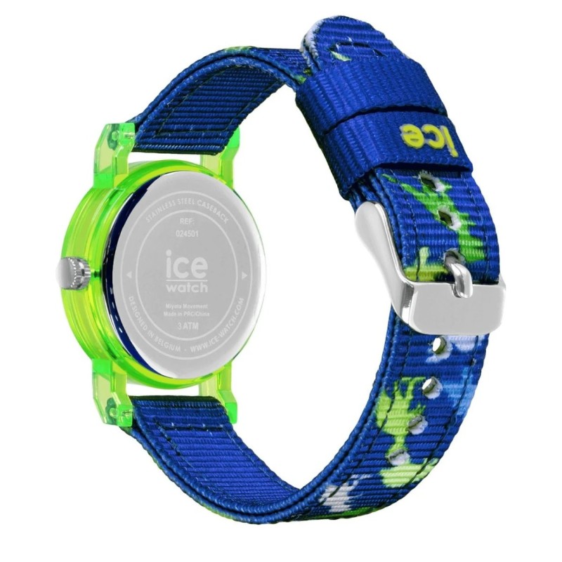 Montre enfant ICE Watch Ice learning bleue et verte avec des dinosaures