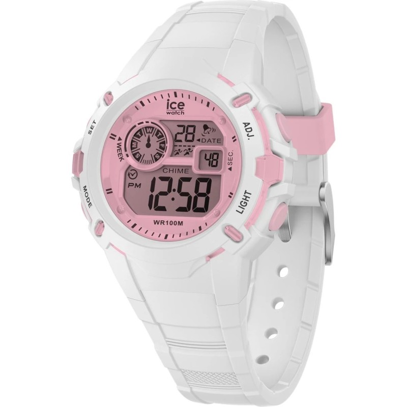 Montre enfant ICE Watch Digit explorer en silicone blanc