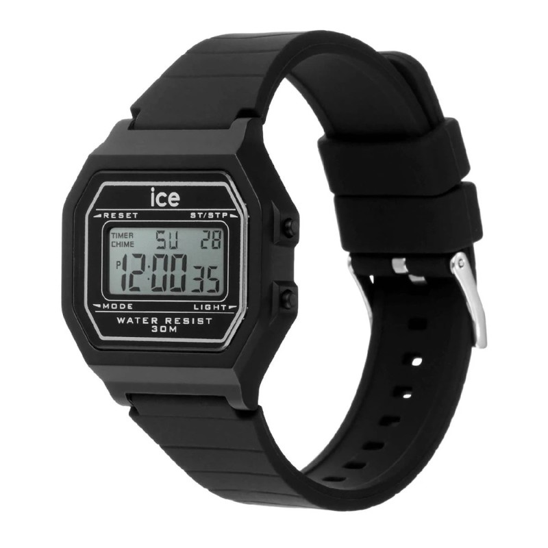 Montre enfant ICE Watch Digit retro en silicone noir