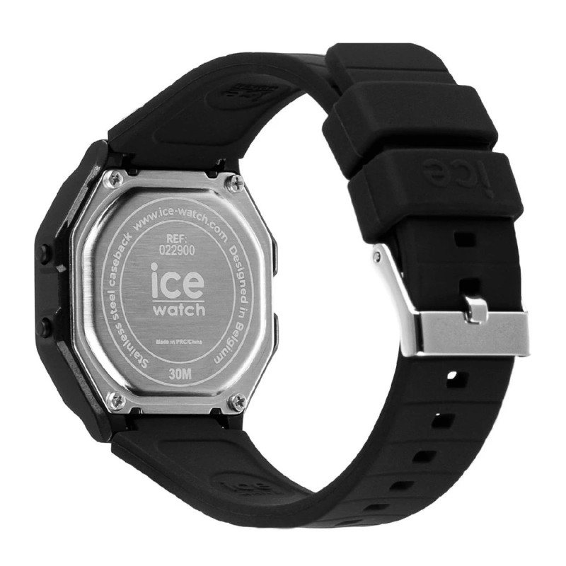 Montre enfant ICE Watch Digit retro en silicone noir