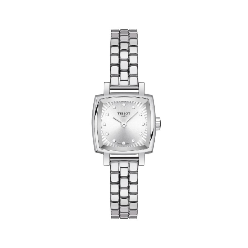 Montre Tissot  Femme Lovely Square - Acier argenté Diamants
