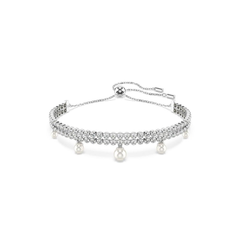 Bracelet Femme Swarovski Capsule - Argenté, Perles & Cristaux blanc