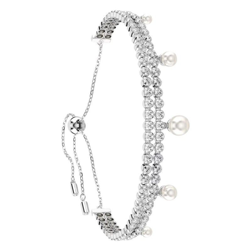 Bracelet Femme Swarovski Capsule - Argenté, Perles & Cristaux blanc