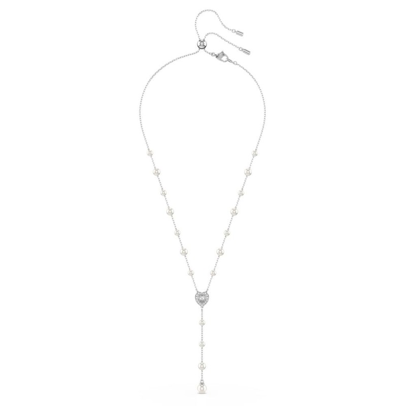 Collier Tennis Swarovski x Ariana Grande - Argenté Cristaux blancs & Perles