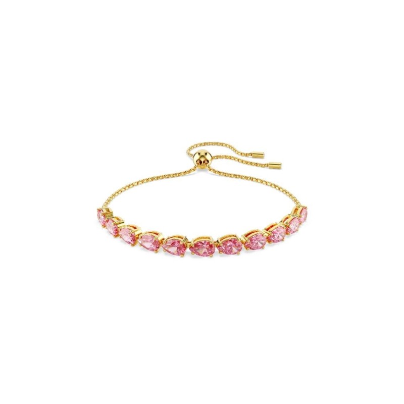 Bracelet Femme Swarovski Matrix - Doré & Cristaux rose