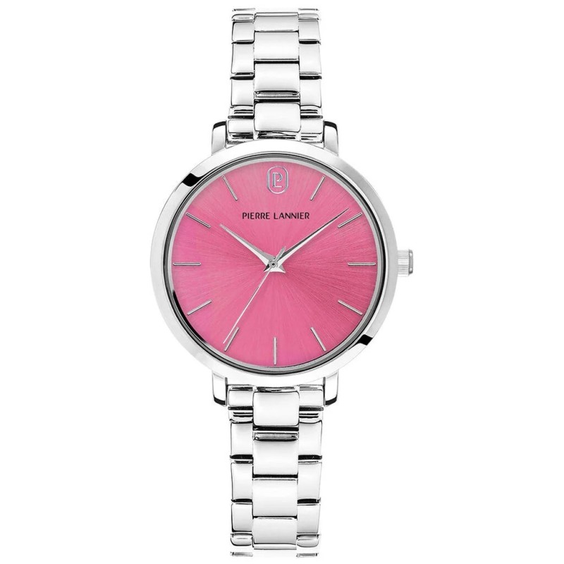 Montre Pierre Lannier Femme Chouquette - Acier argenté Fond rose