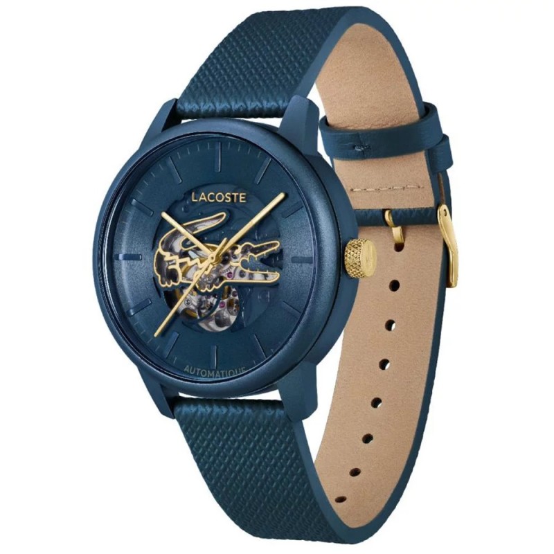 Montre Lacoste Homme 12.12 Cuir Bleu