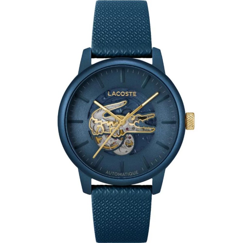 Montre Lacoste Homme 12.12 Cuir Bleu