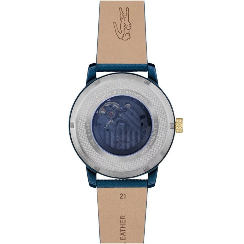 Montre Lacoste Homme 12.12 Cuir Bleu