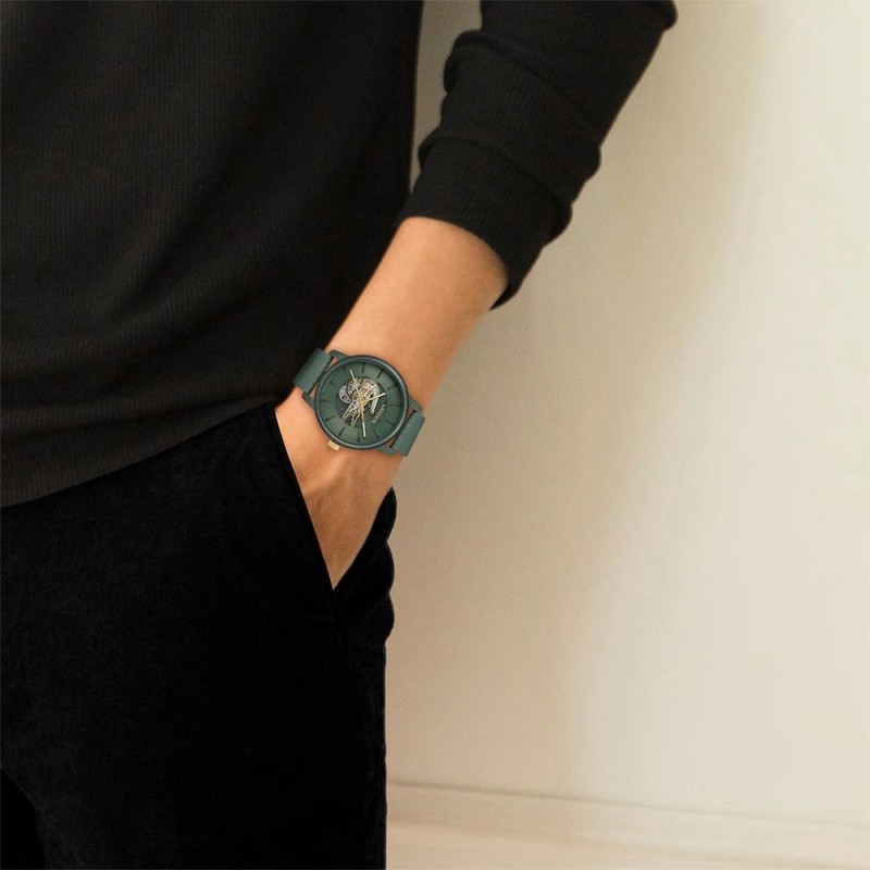 Montre Lacoste Homme 12.12 Cuir Vert