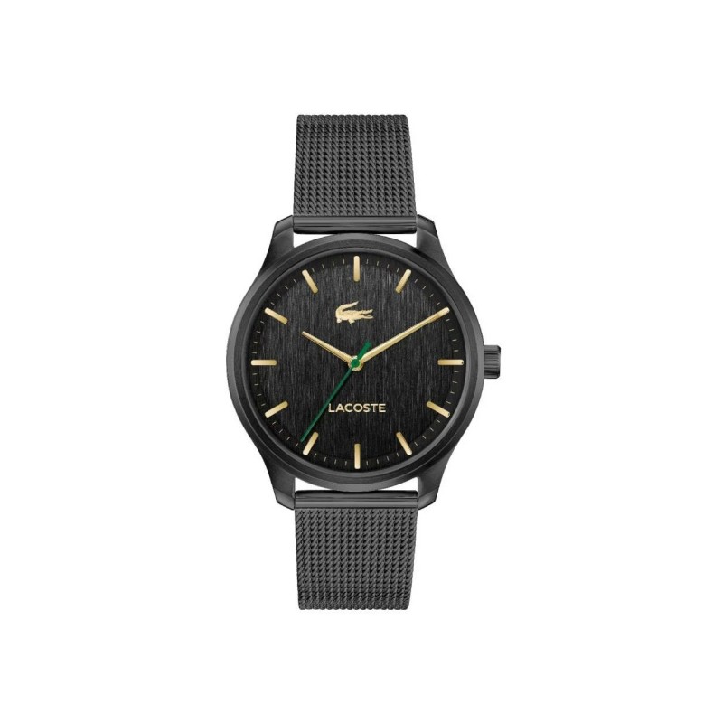 Montre Lacoste Homme Lisbon - Acier Noir Index Doré