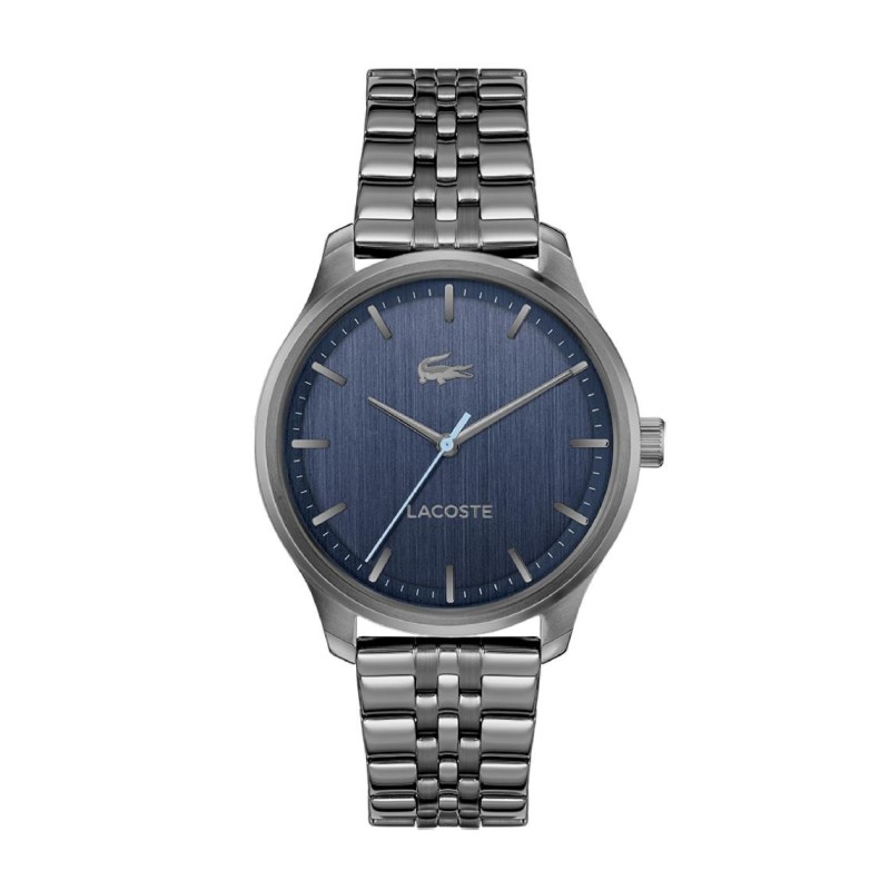 Montre Lacoste Homme Lisbon - Acier Gris Fond Bleu