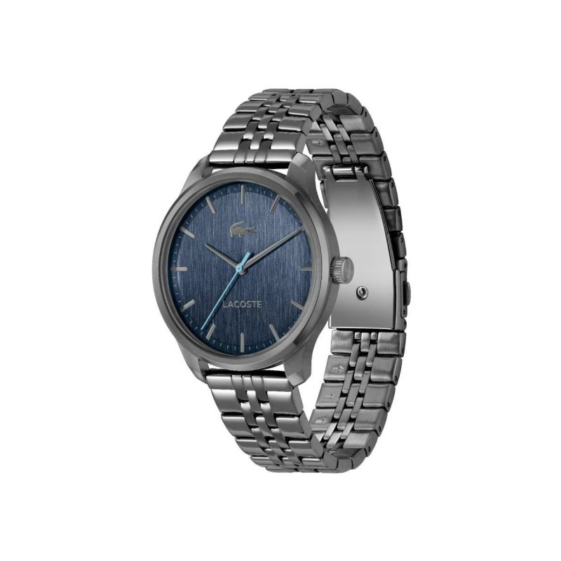 Montre Lacoste Homme Lisbon - Acier Gris Fond Bleu