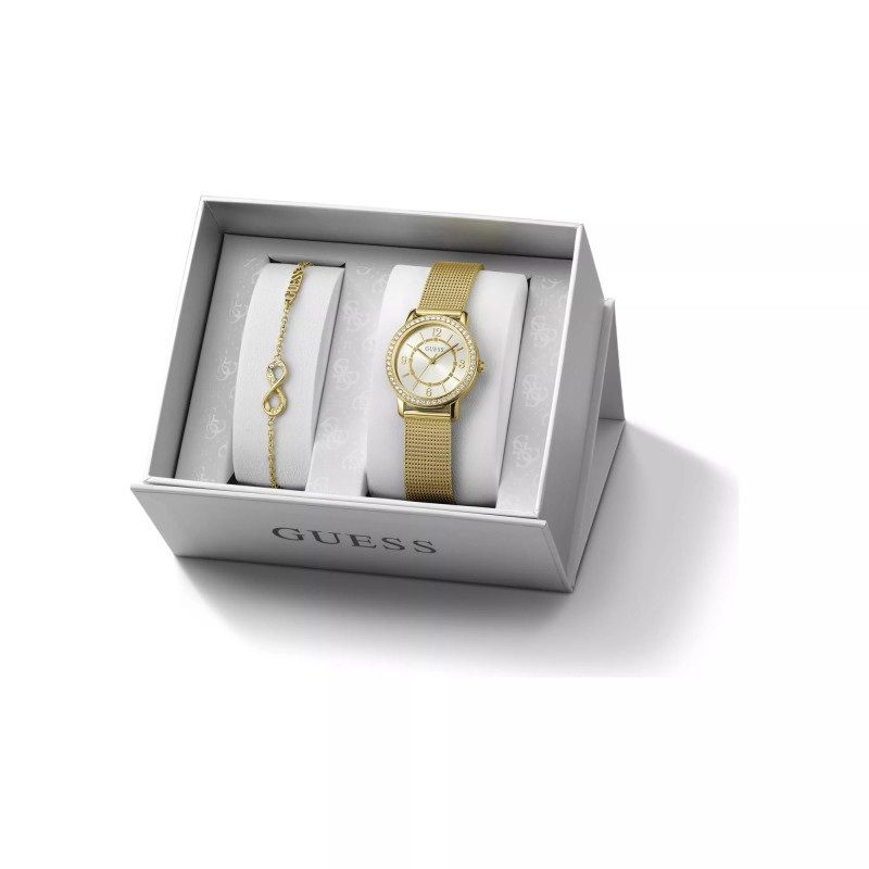 Coffret Femme Guess - Montre et Bracelet doré