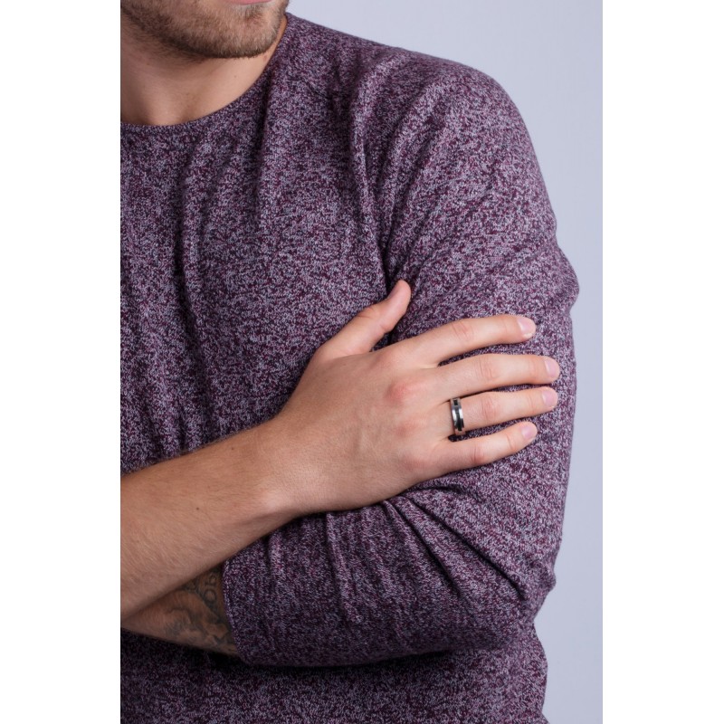 Bague Phebus acier et câble noir