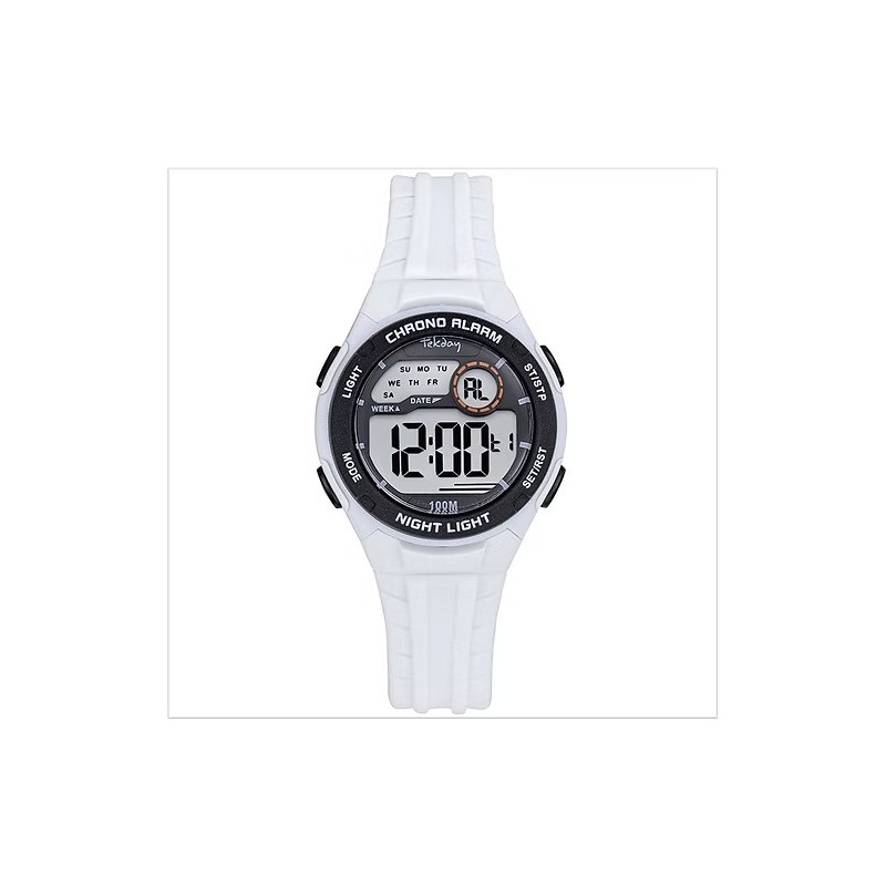 Montre Tekday Enfant - Silicone Blanc