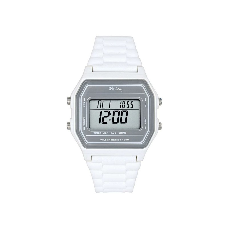 Montre Tekday Enfant - Silicone Blanc