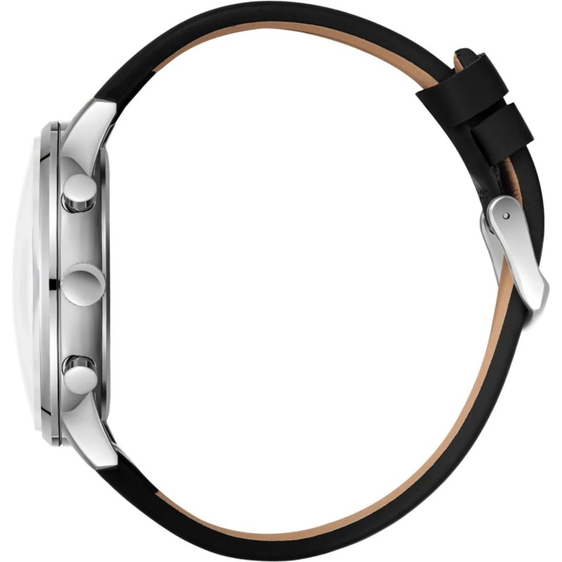 Montre Homme Lee Cooper - Acier Argenté Bracelet Noir