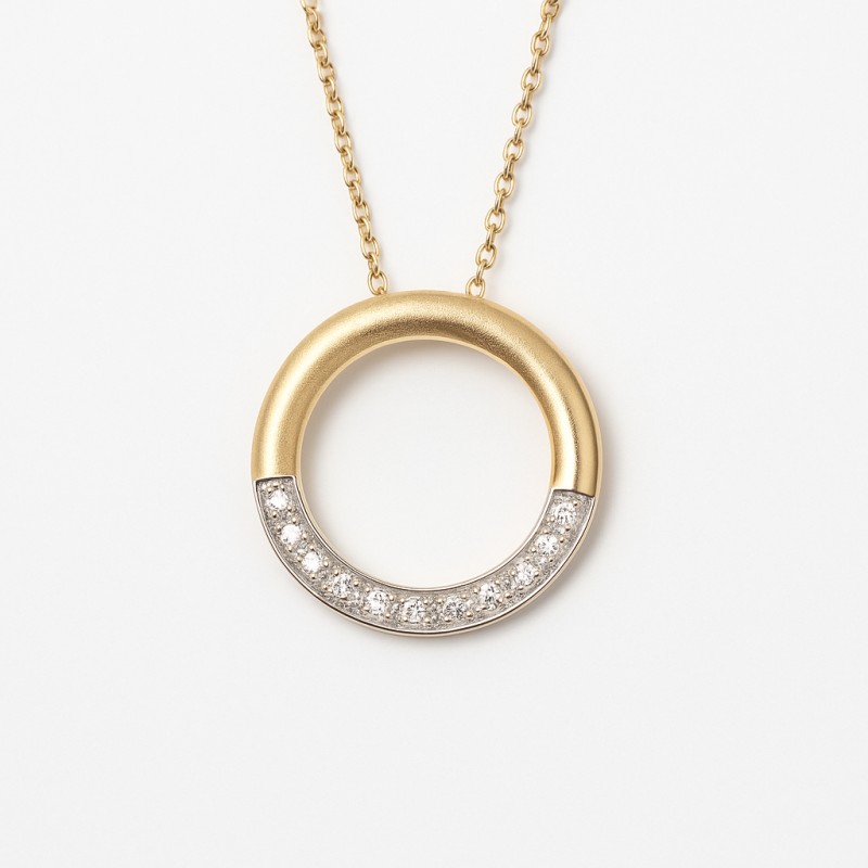 Collier Femme Carador Or Jaune 375/000 Diamants - Cercle