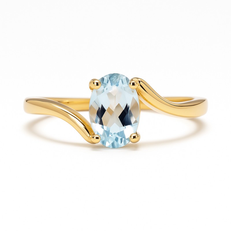 Bague Carador Or Jaune 375/000 Topaze