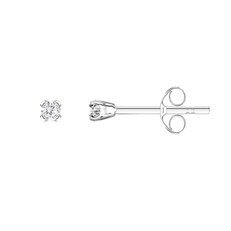 Boucles d'oreilles Atelier 17 Or Blanc 750/000 Diamant Synthétique
