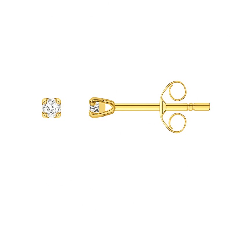 Boucles d'oreilles Atelier 17 Or Jaune 750/000 Diamant Synthétique