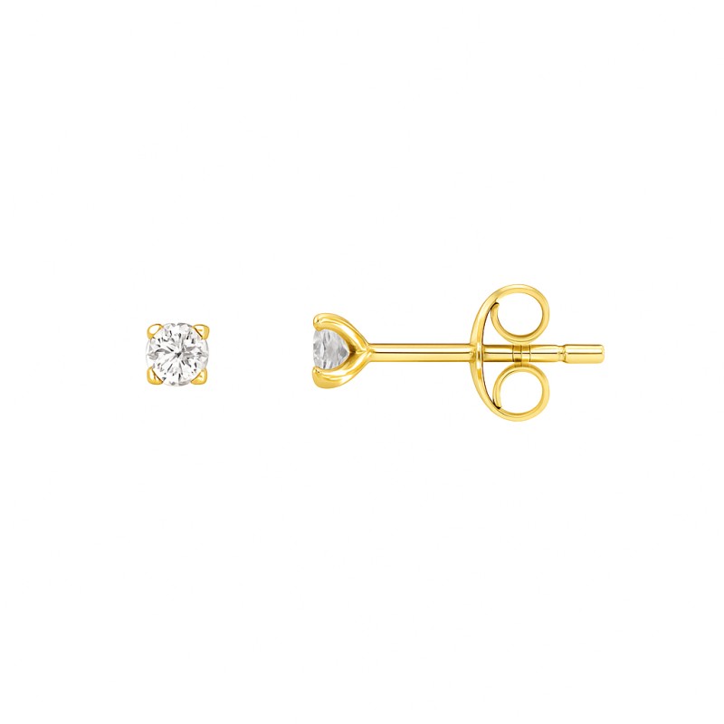 Boucles d'oreilles Atelier 17 Or Jaune 750/000 Diamant Synthétique