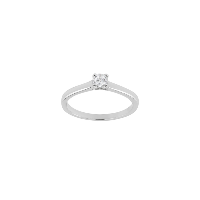 Bague Solitaire Atelier 17 Or Blanc 750/000 Diamants Synthétiques