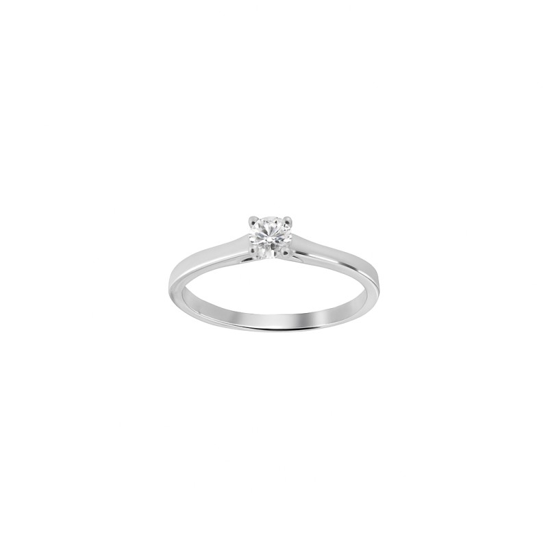 Bague Solitaire Atelier 17 Or Blanc 750/000 Diamants Synthétiques