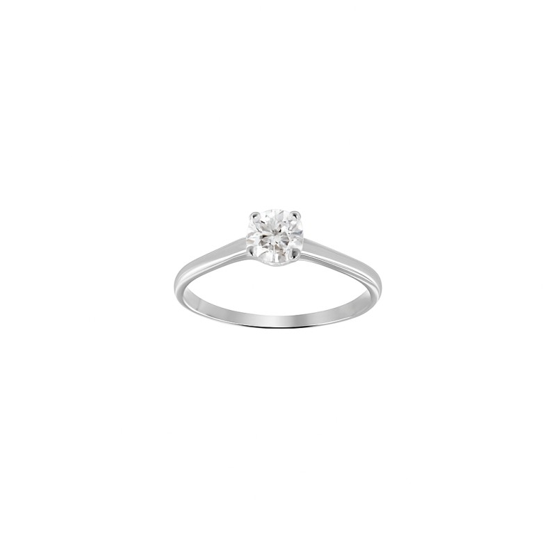 Bague Solitaire Atelier 17 Or Blanc 750/000 Diamants Synthétiques
