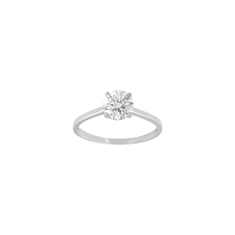 Bague Solitaire Atelier 17 Or Blanc 750/000 Diamant Synthétique