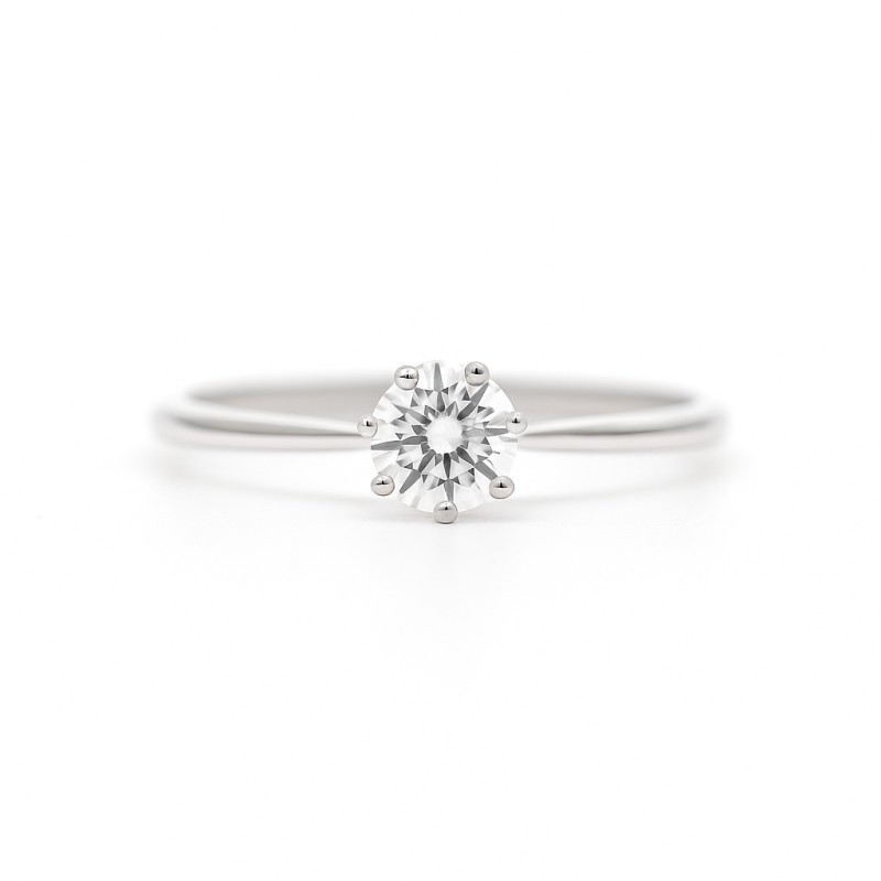 Bague Solitaire Atelier 17 Or Blanc 750/000 Diamant Synthétique