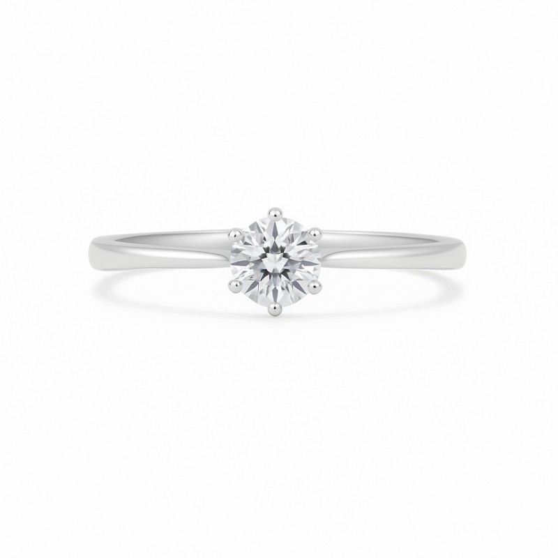 Bague Solitaire Atelier 17 Or Blanc 750/000 Diamant Synthétique