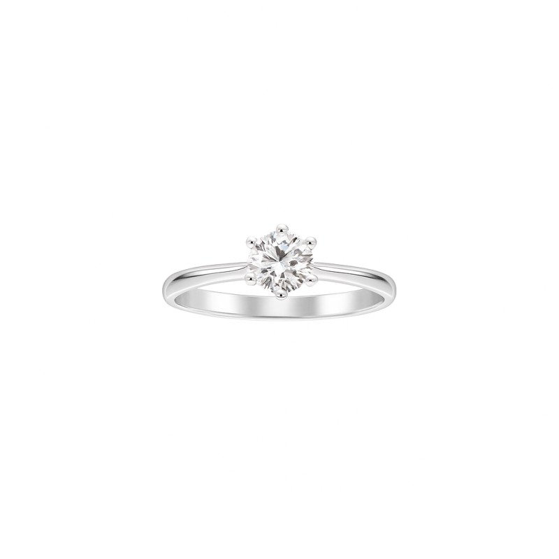 Bague Solitaire Atelier 17 Or Blanc 750/000 Diamant Synthétique