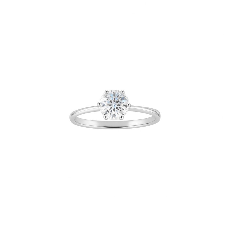 Bague Solitaire Atelier 17 Or Blanc 750/000 Diamant Synthétique