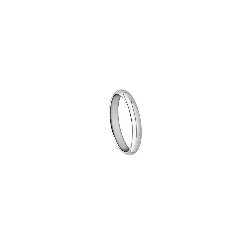 Alliance Or Blanc 750/000 - 1/2 Jonc Standard 3mm