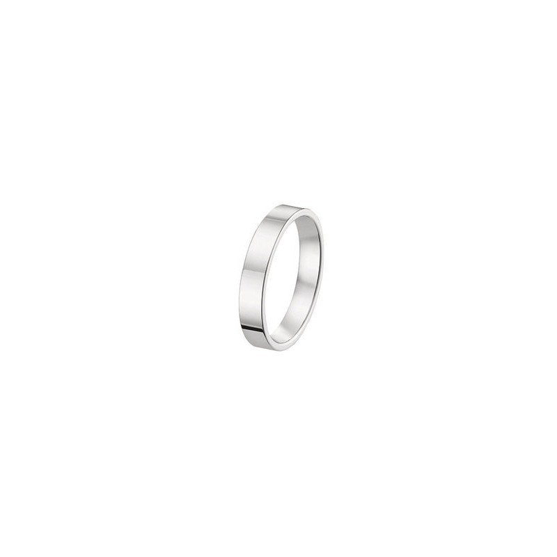 Alliance Or Blanc 750/000 - Ruban Plat Confort 4mm