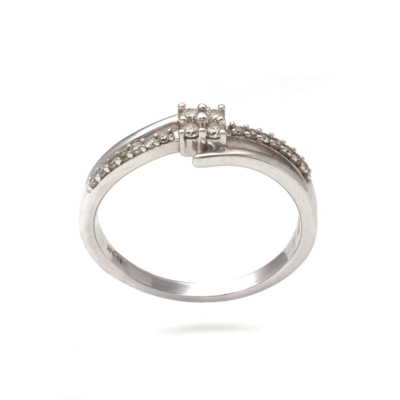 Bague Carador Or Blanc 375/000 Diamants