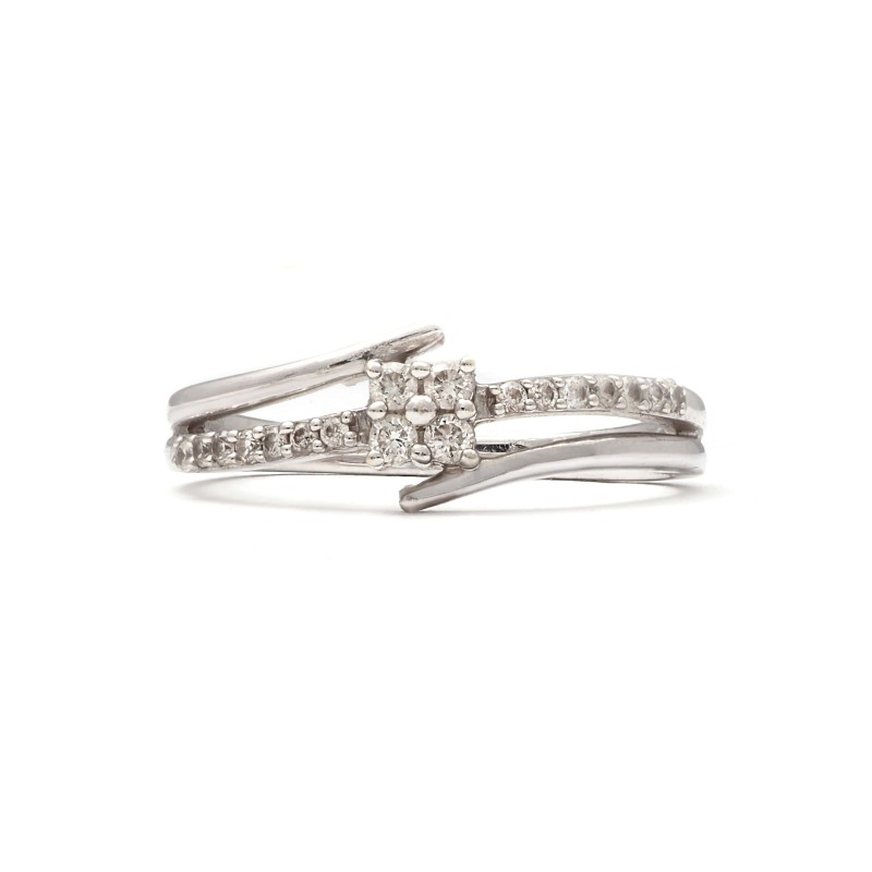 Bague Carador Or Blanc 375/000 Diamants