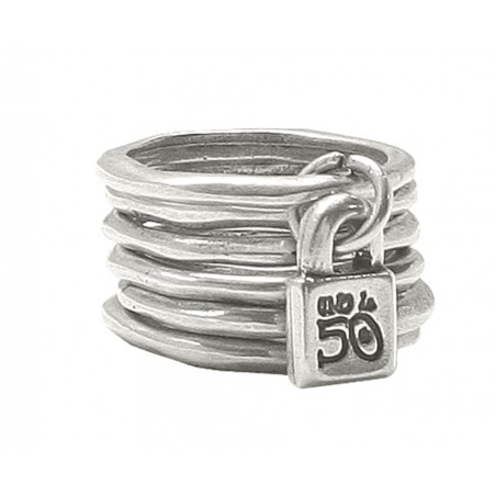 Bague Uno de 50 PRISIONERO ANI0057MET X