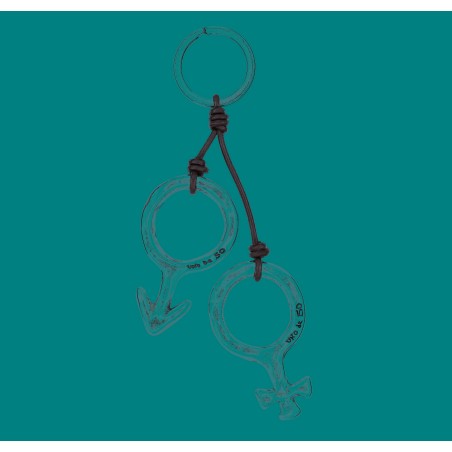 Porte clefs Uno de 50 AQUI HAY ROLLITO LLA0191MTLMAR0U