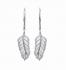 Boucles d'oreilles argent plume
