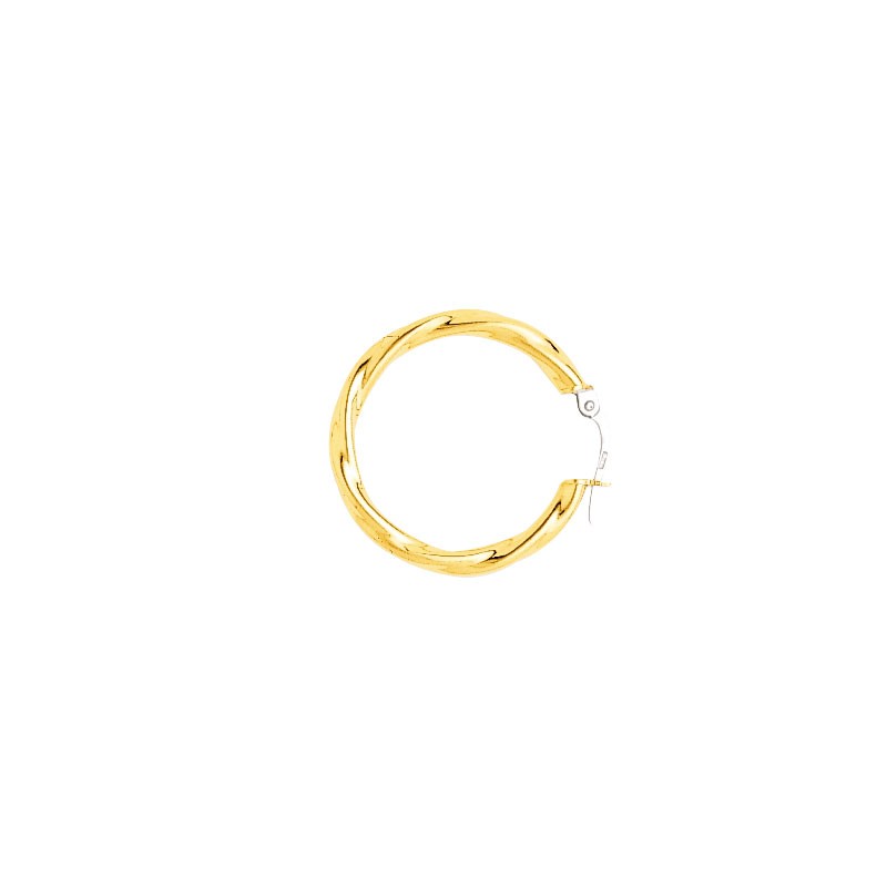 Boucles d'oreilles créoles or jaune 375/000 650070.2